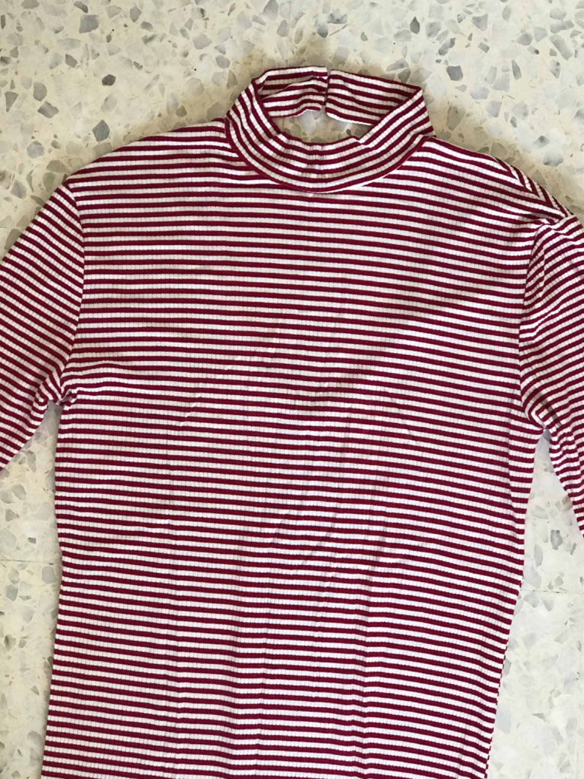 Robe réuir rouge et blanc moulante taille s/m