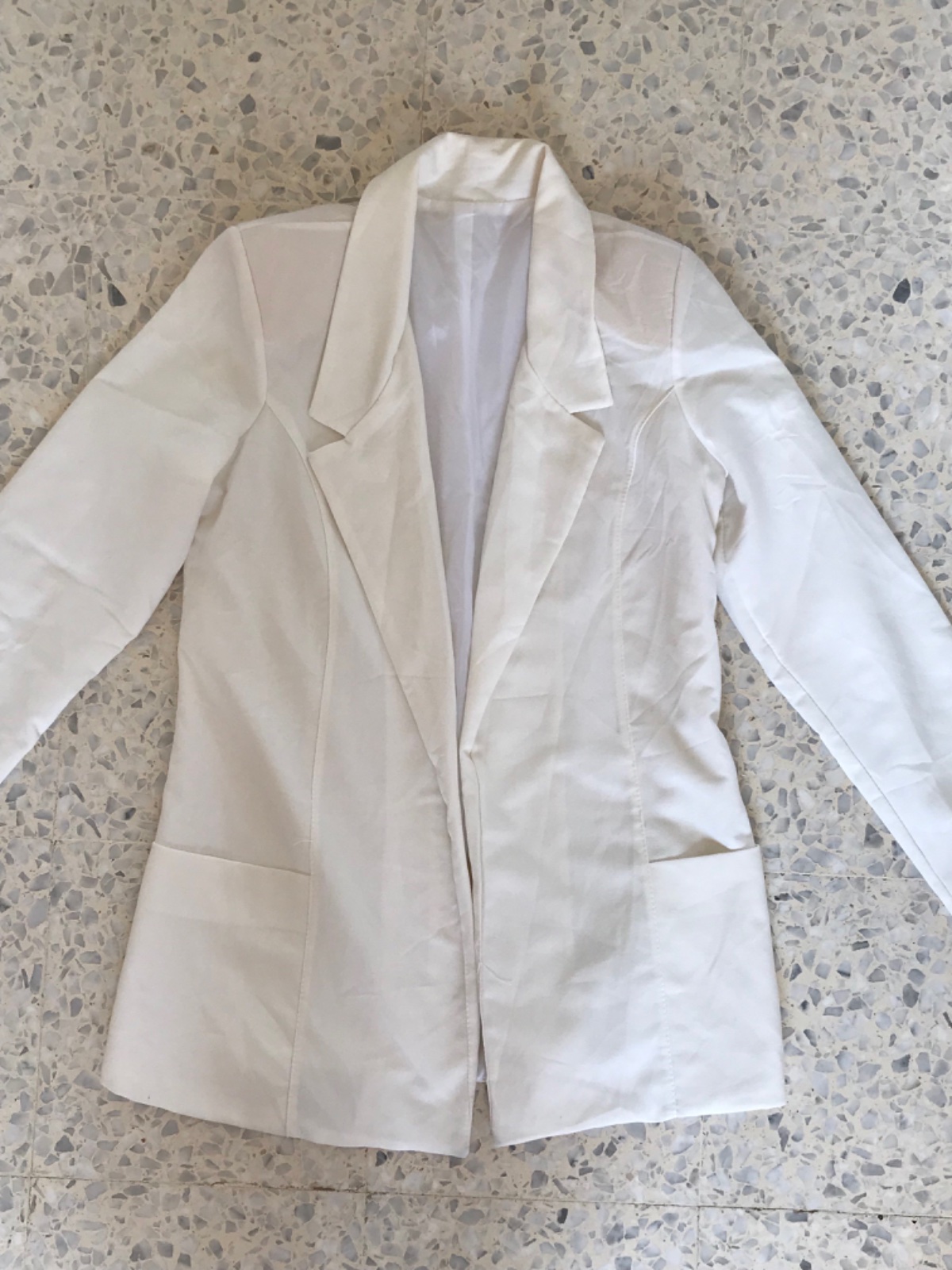 Blazer longue blanc taille s/m