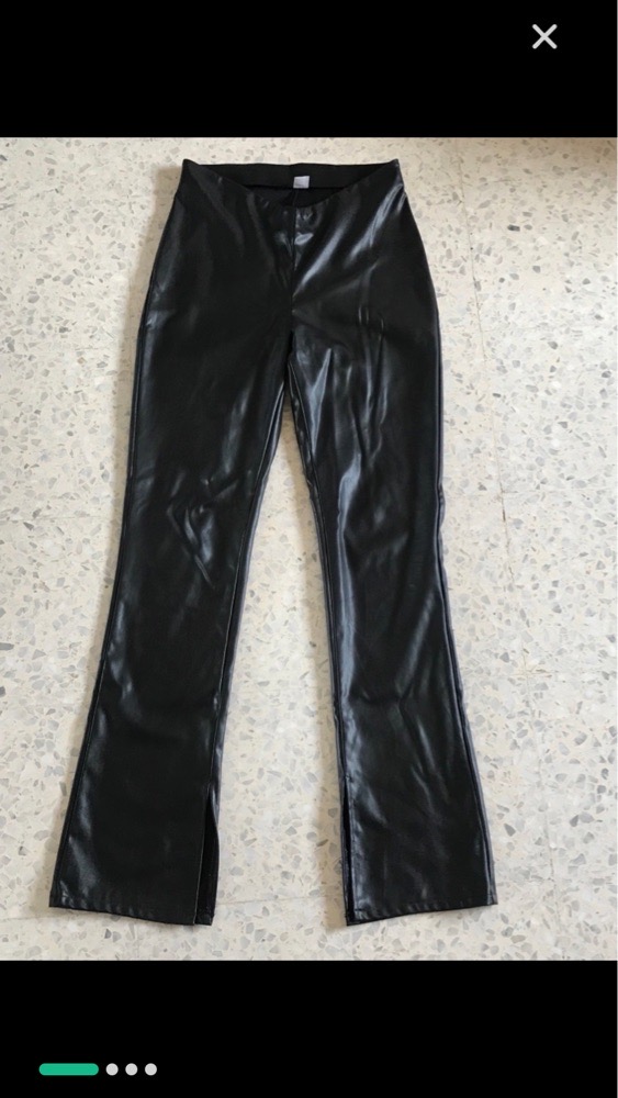 Pantalon flare semi cuir taille s/m