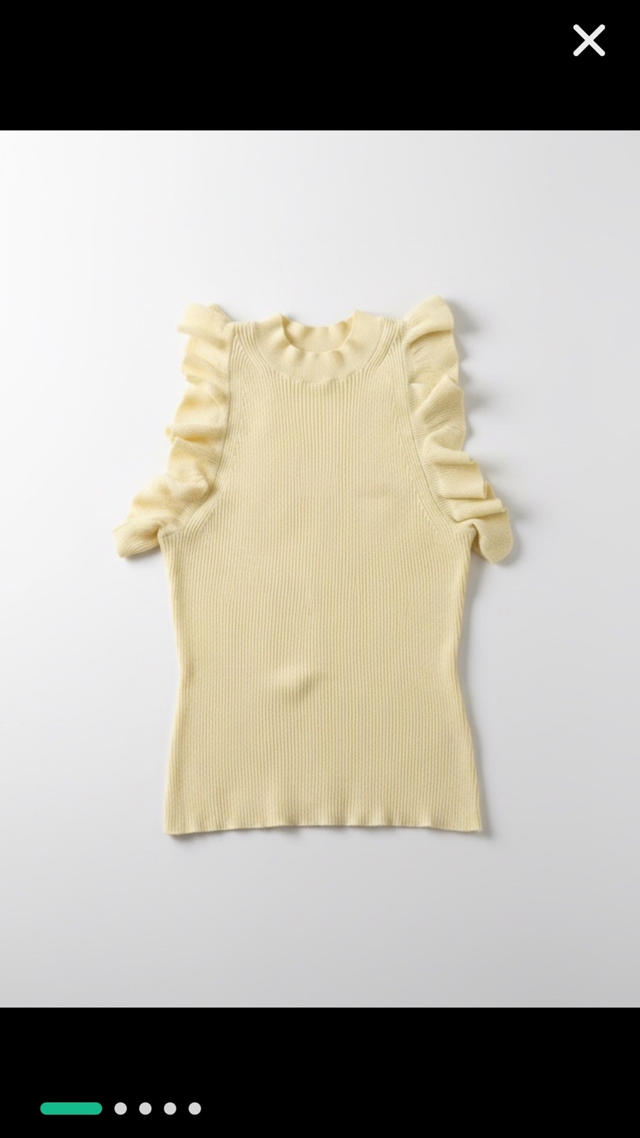 Debardeur sans manche en jaune beurre taille xs/s