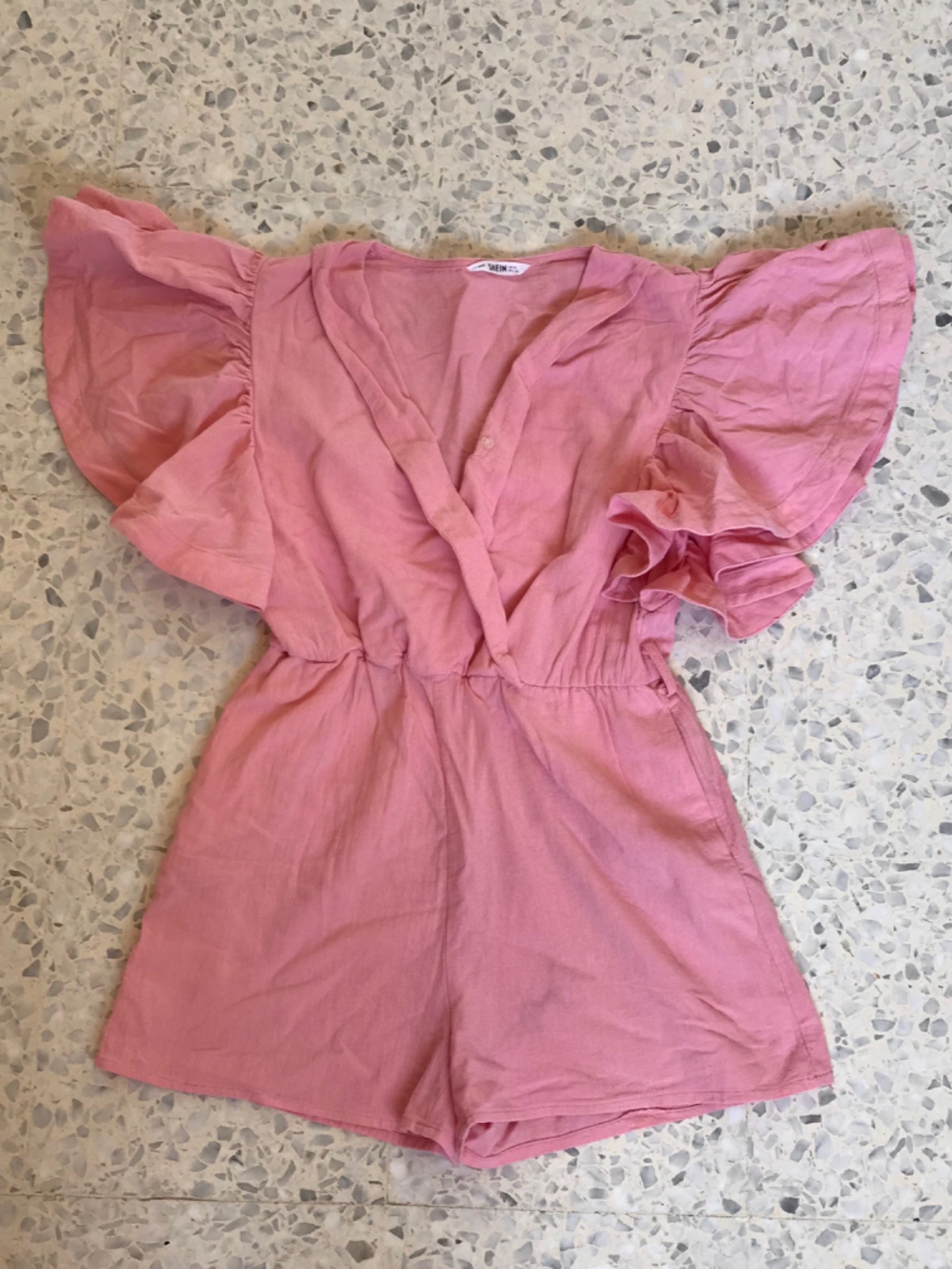 Combi-short rose taille xs/s