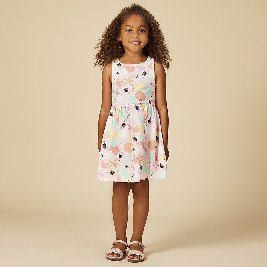 Robe fille fleurie
