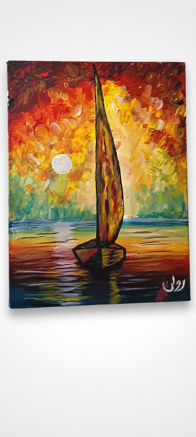 Tableau "في احضان الافق"