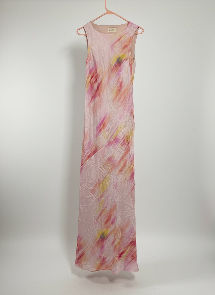 Robe rose longue