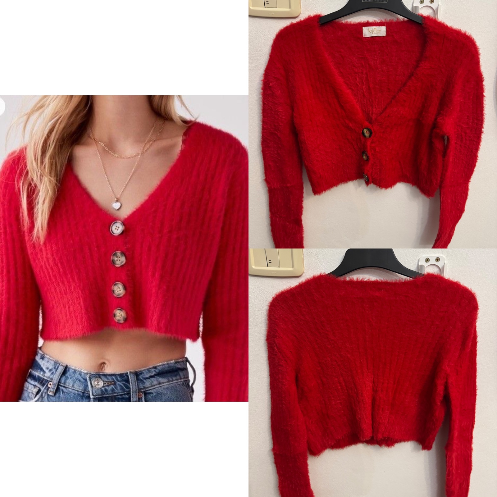 Cardigan rouge