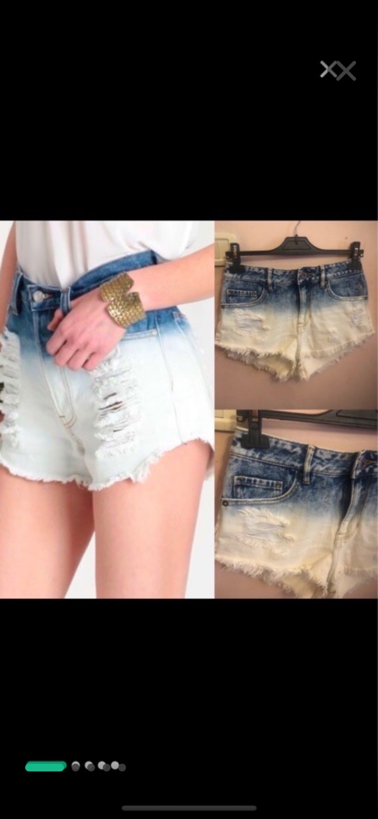 Short bi-couleur
