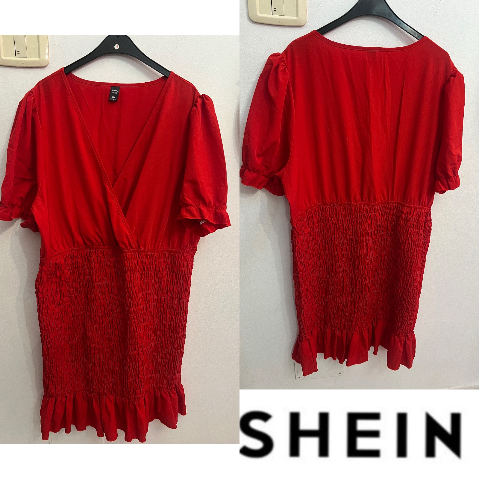 Robe rouge shein