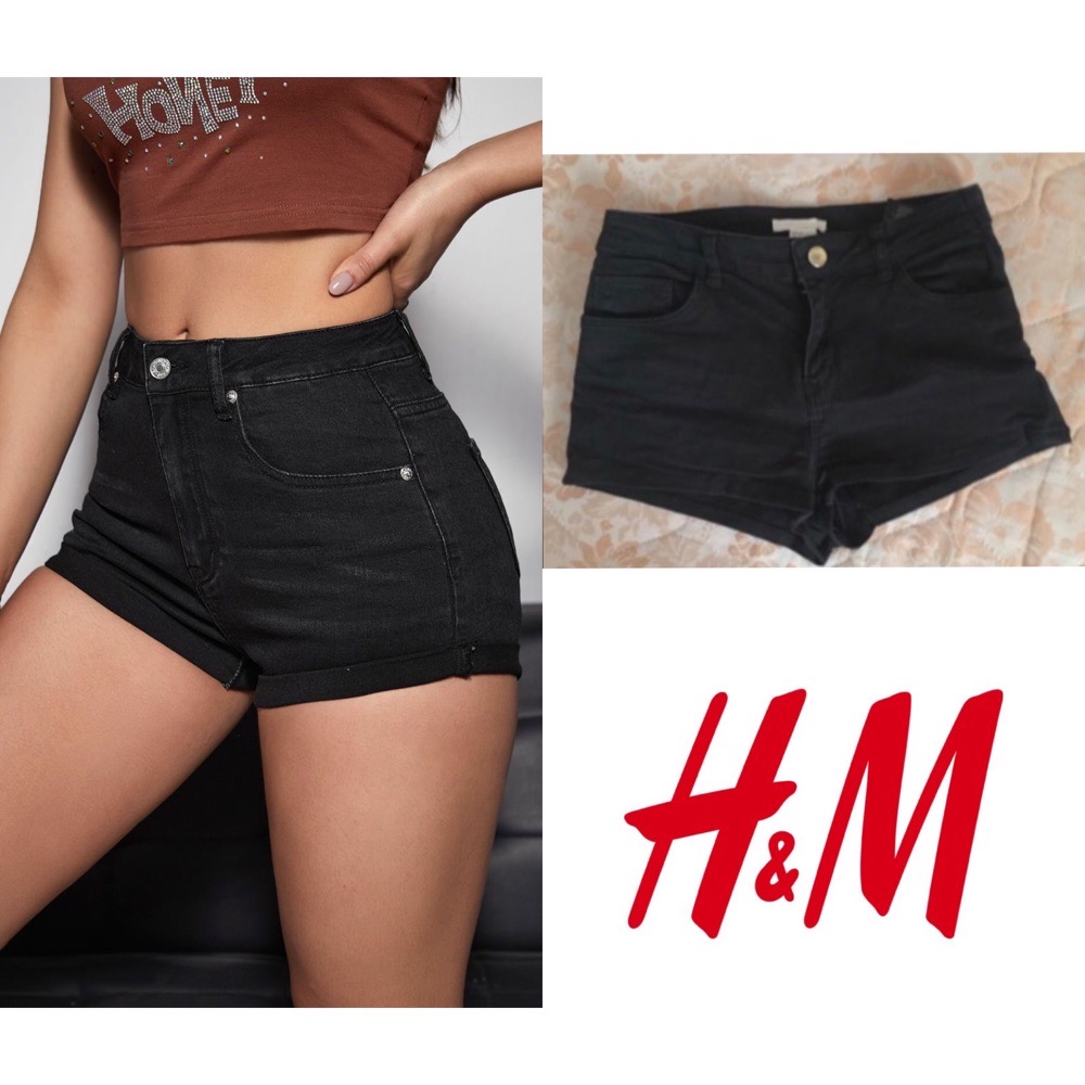 short noir H&M