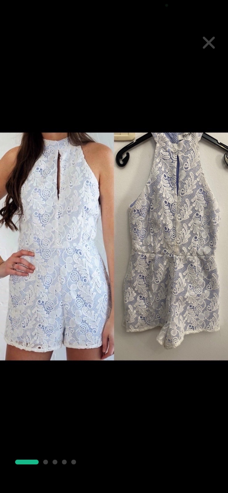 Combinaison short bleu