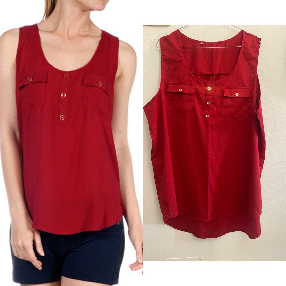 chemise rouge 
