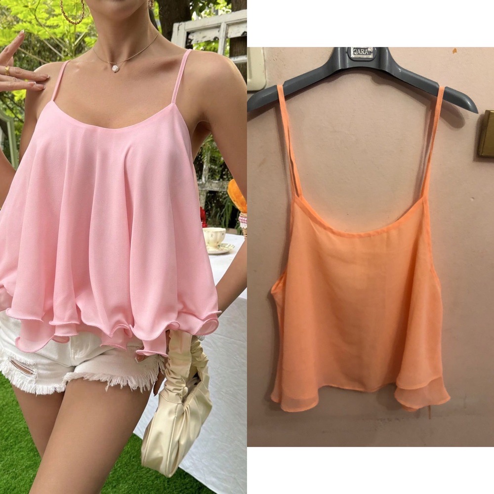 chemise peachy fluo