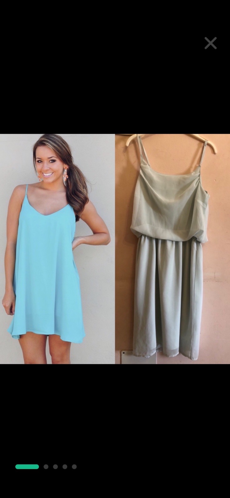 Robe turquoise 
