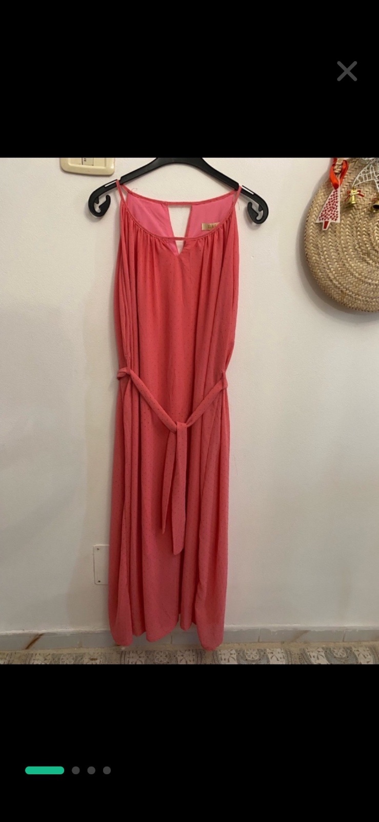 Robe rose longue