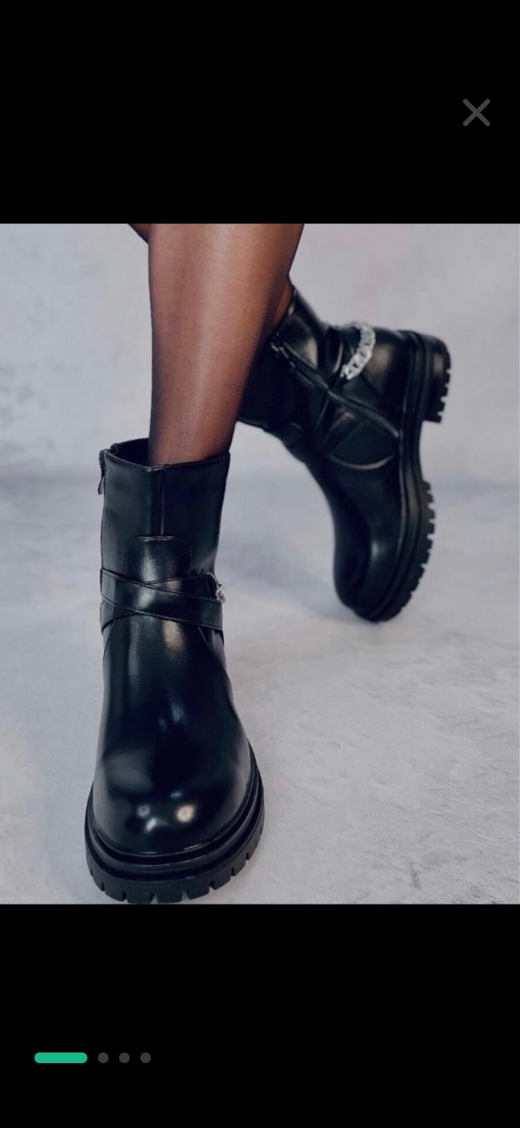 Bottines noir ROSACE