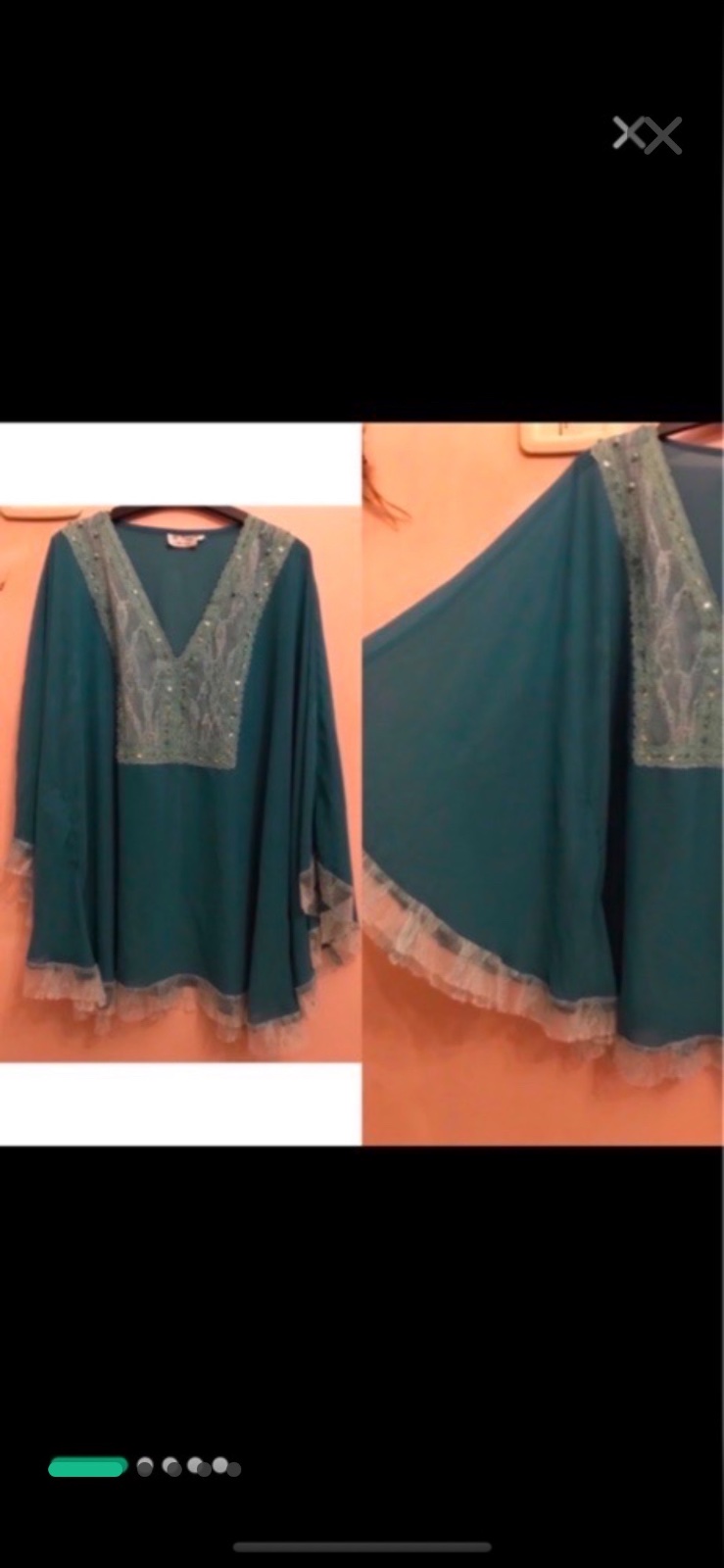 Poncho turquoise