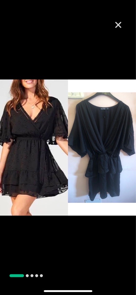 Robe noir boohoo