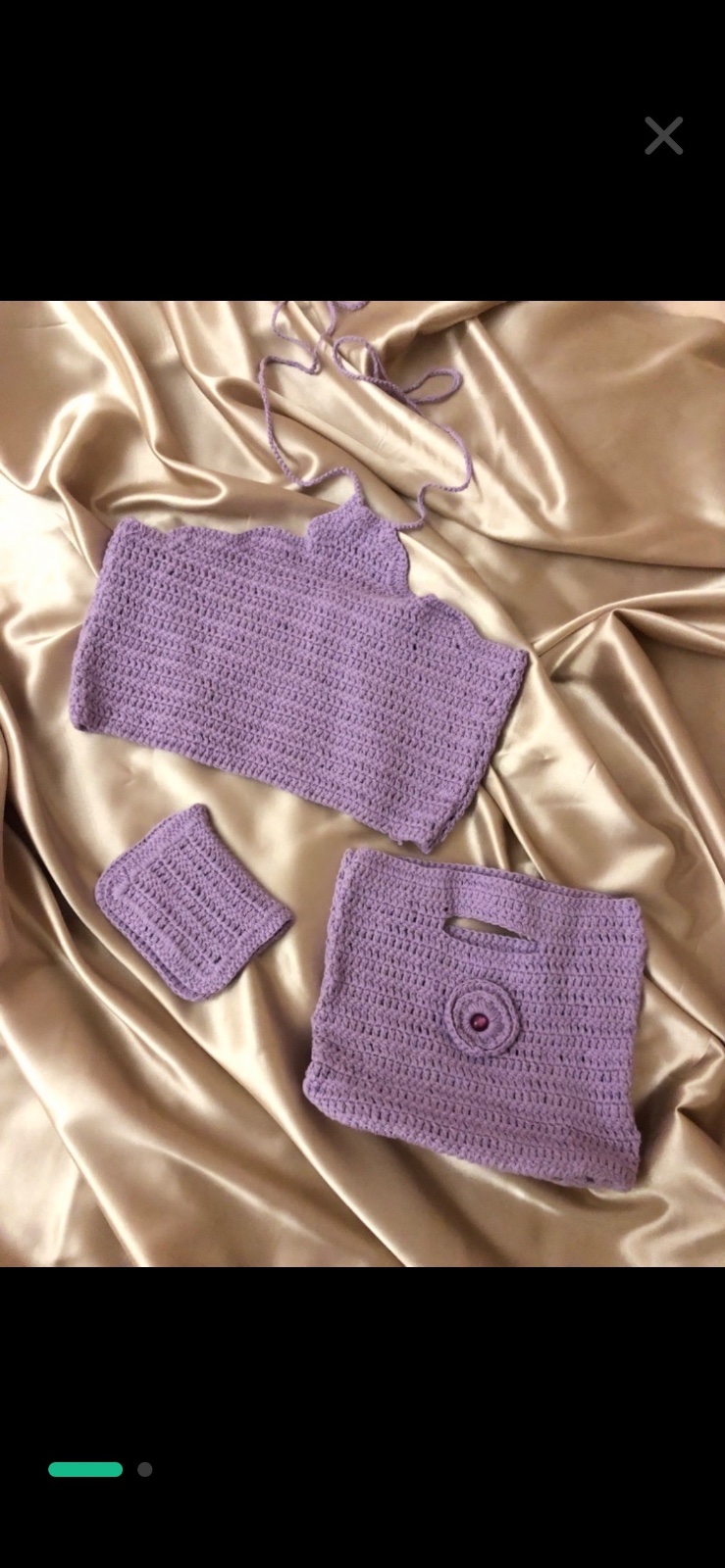 Lot sac + top + porte carte 