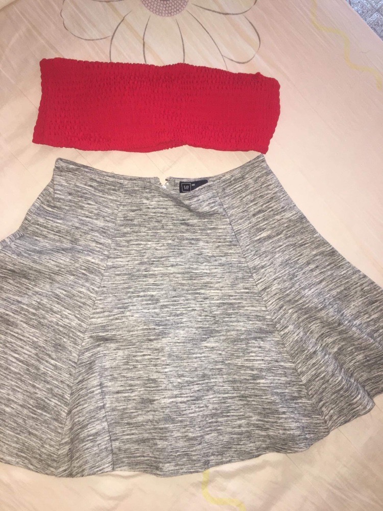 jupe gris