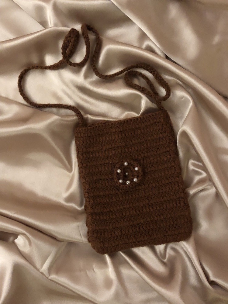 sac à bandoulière en crochet 