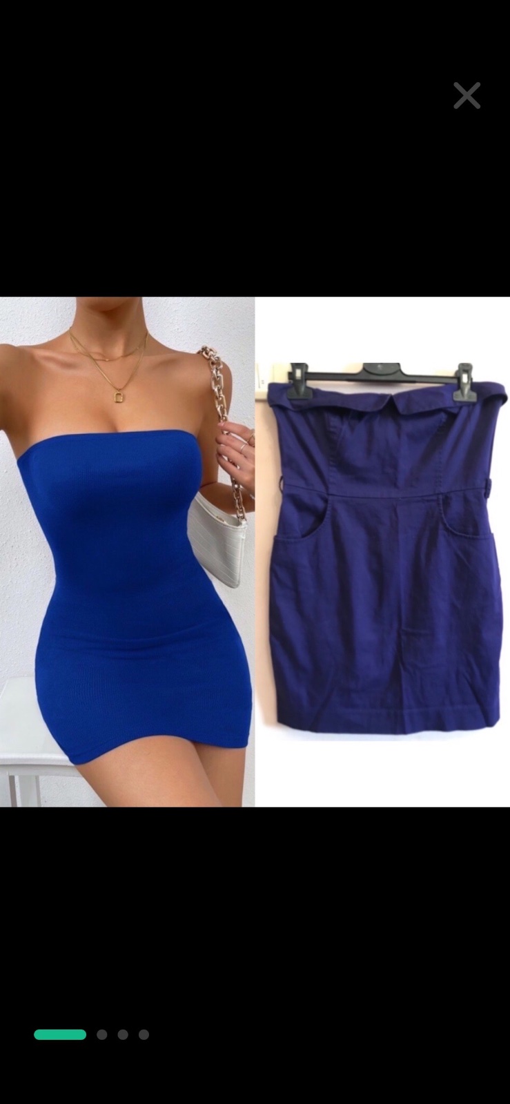 Robe bustier violet