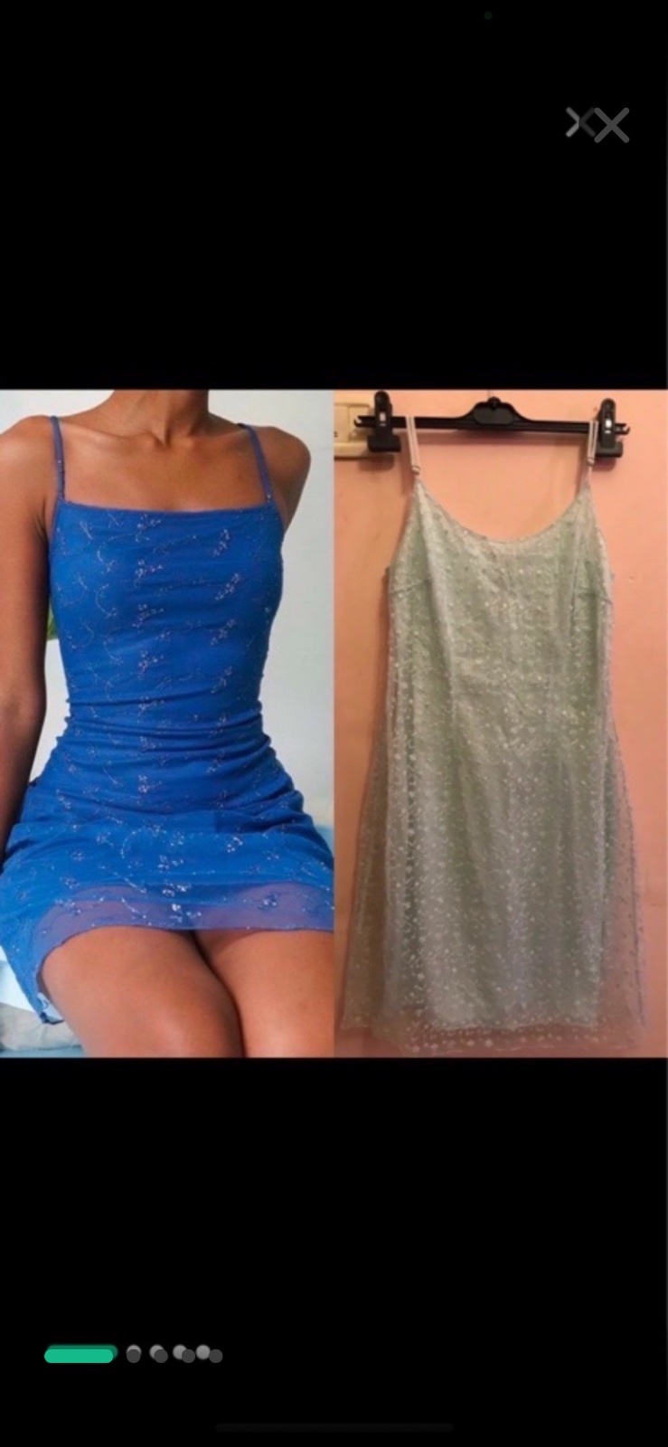 Robe turquoise