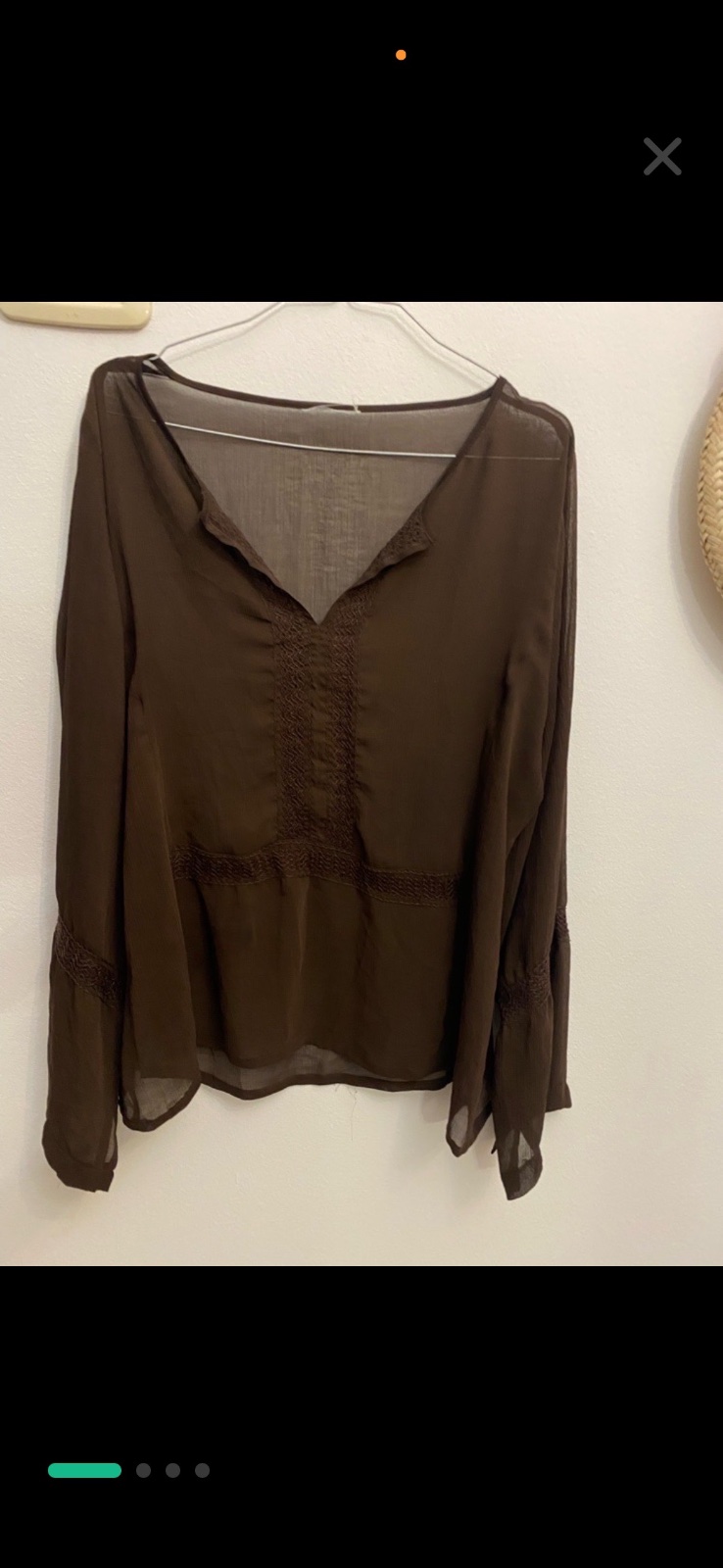 Chemise marron