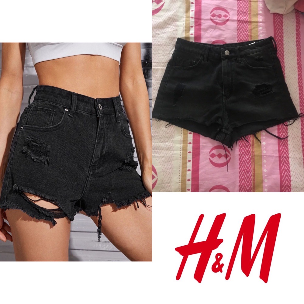 short noir H&M