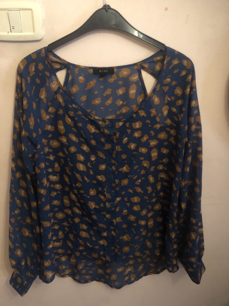 chemise bleu