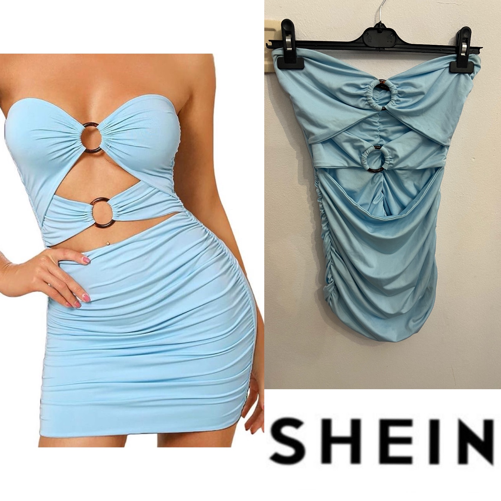 Robe bleu shein