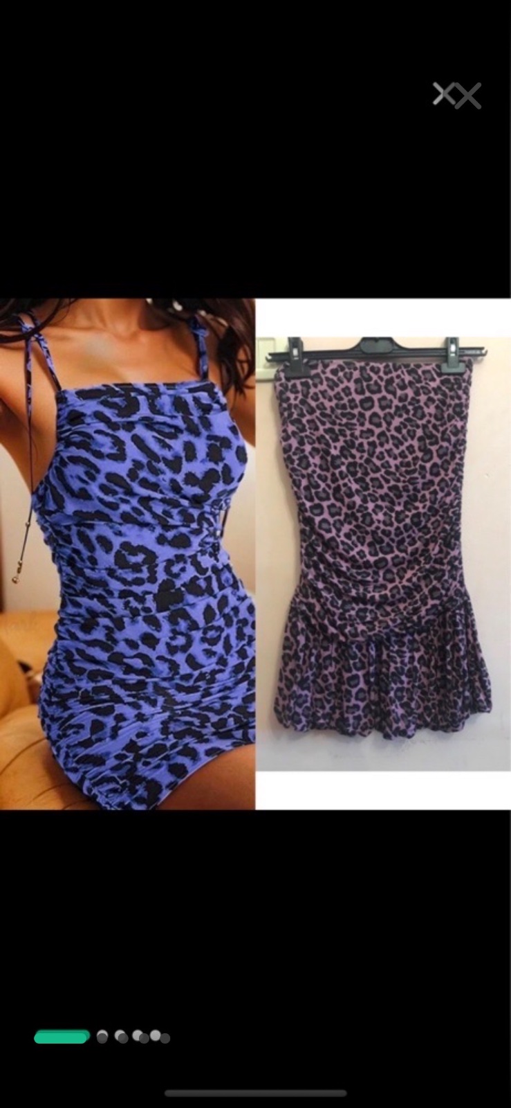 Robe leopard violet