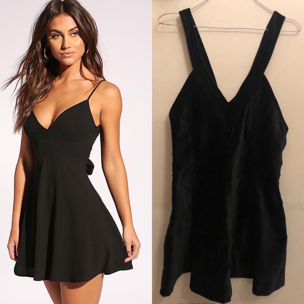 robe velvet noir
