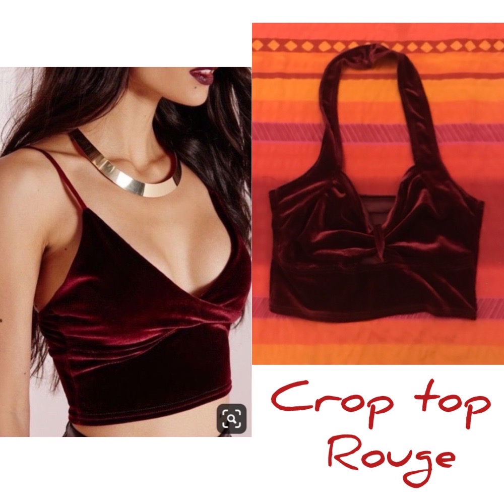 crop top rouge