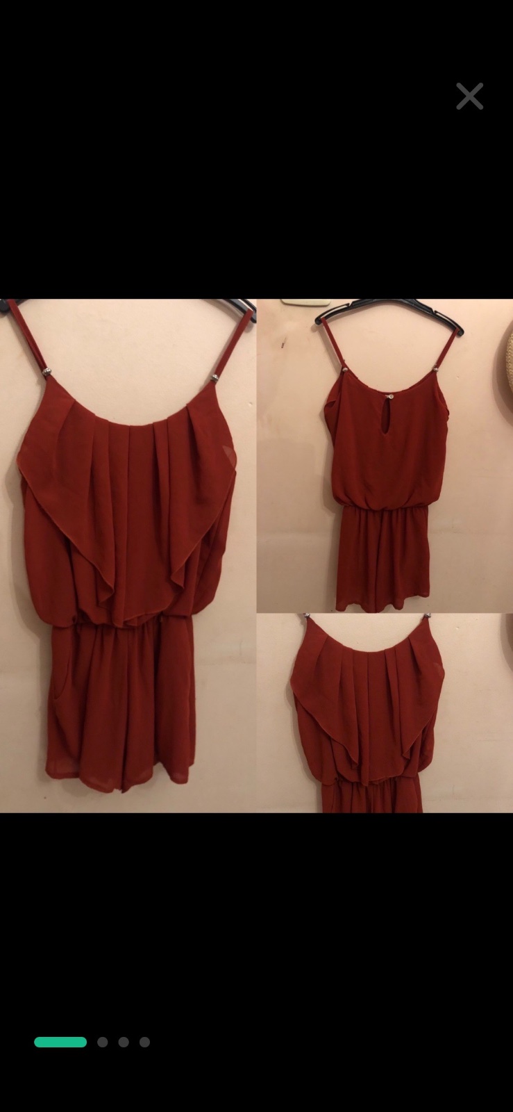 Combinaison short marron