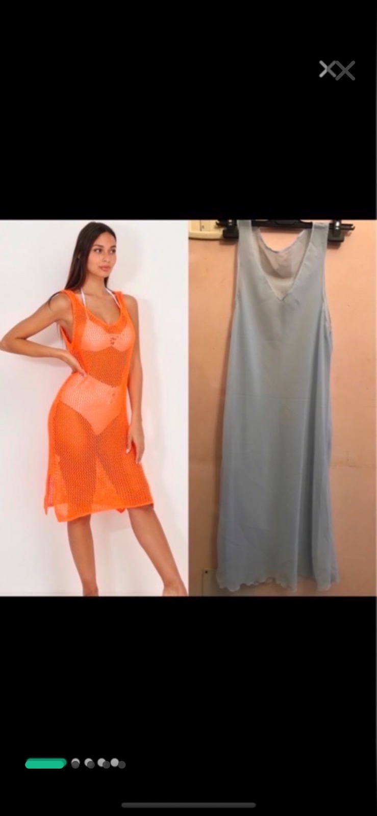 Robe de plage transparente 