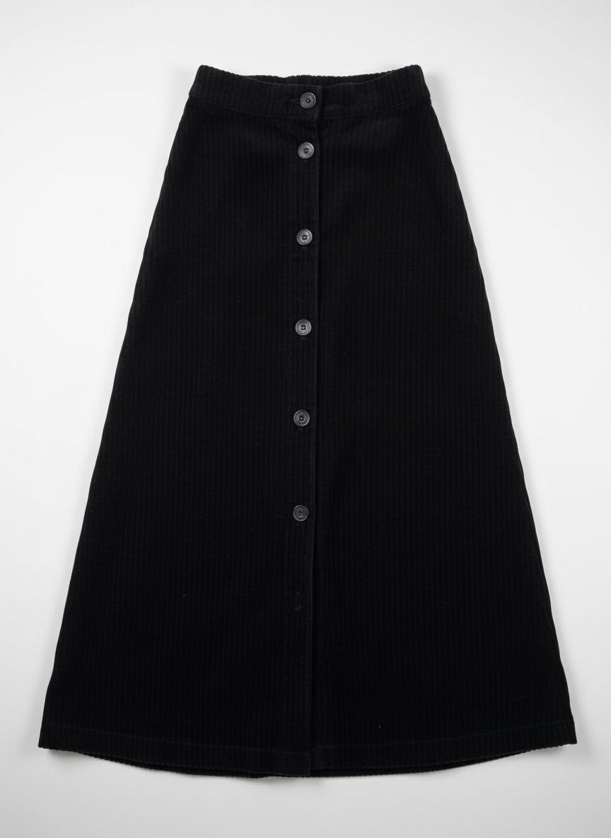 Jupe avec bouton noir taille s