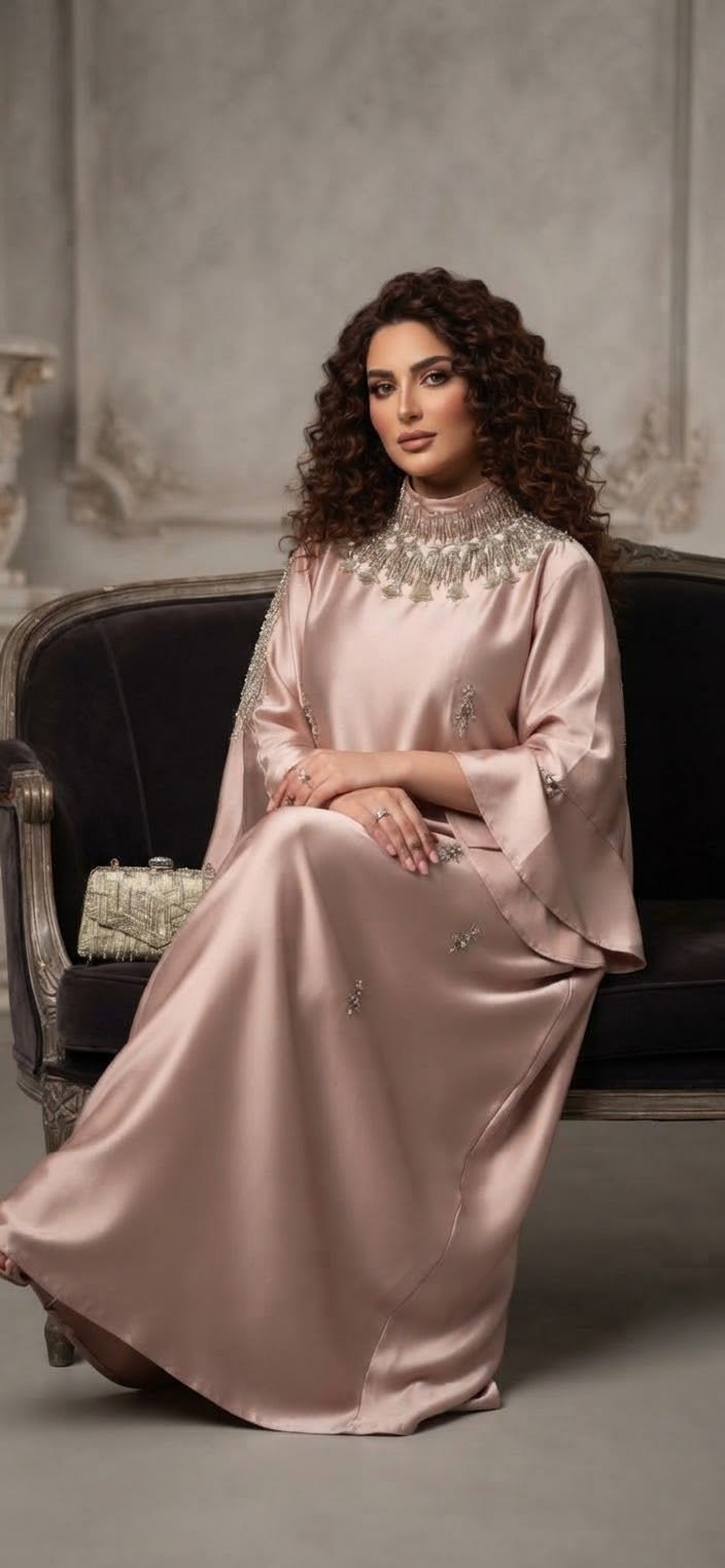 Coftan beige nude taile standar
