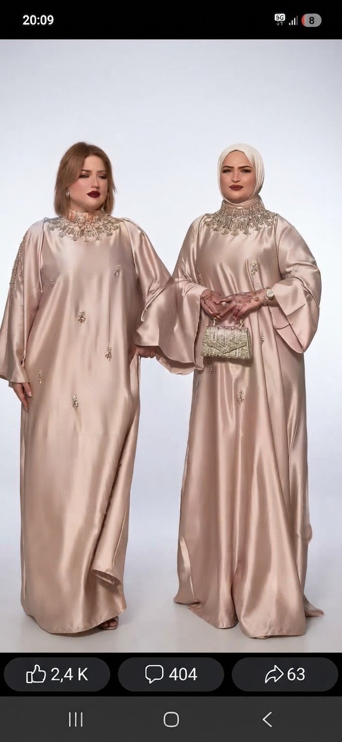 Coftan beige nude taile standar