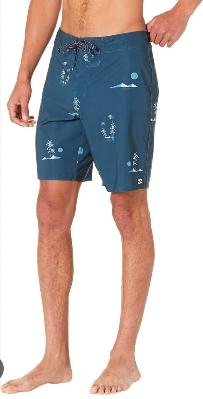 Short de bain Billabong,avec motif tropical ,taille S, 
