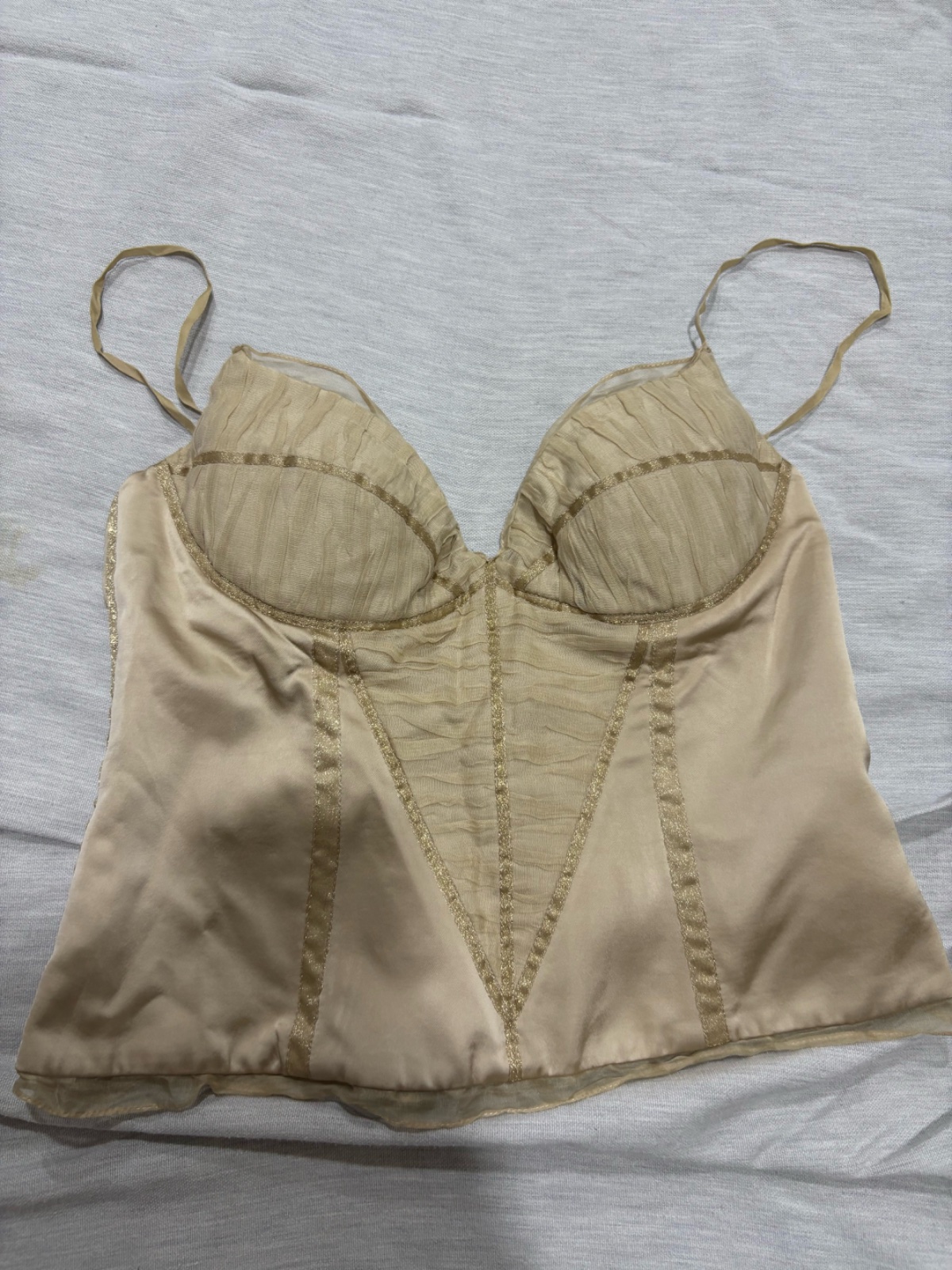 Bustier beige nude 