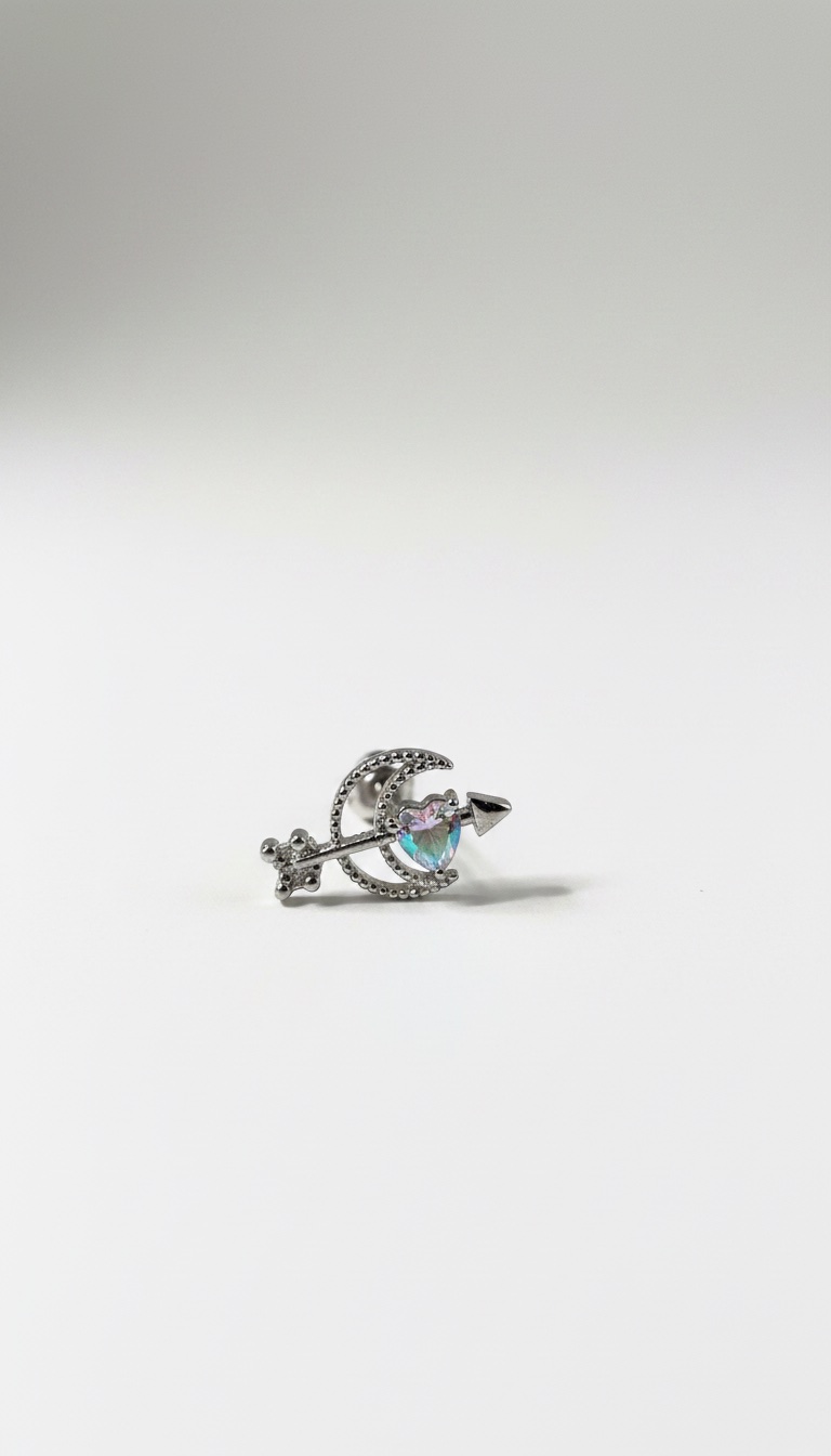 Piercing lune en acier chirurgical 316L