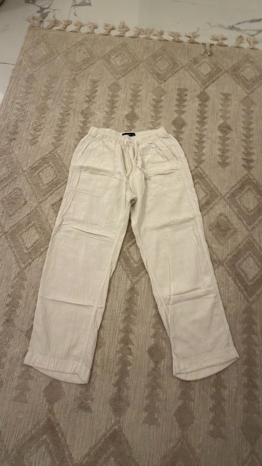 Pantalon d’été en lin Abercrombie & Fitch – Taille M