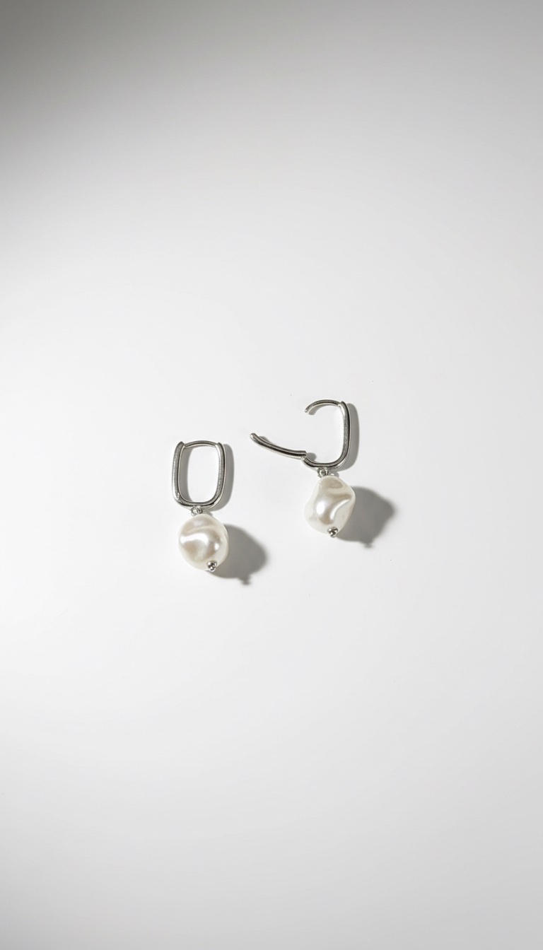 Boucles d’oreilles perles en acier chirurgical 316L