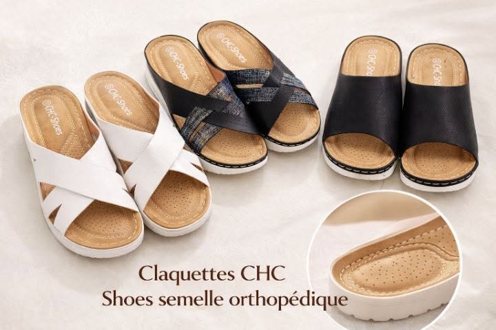 Claquettes CHC Shoes – Semelle Orthopédique