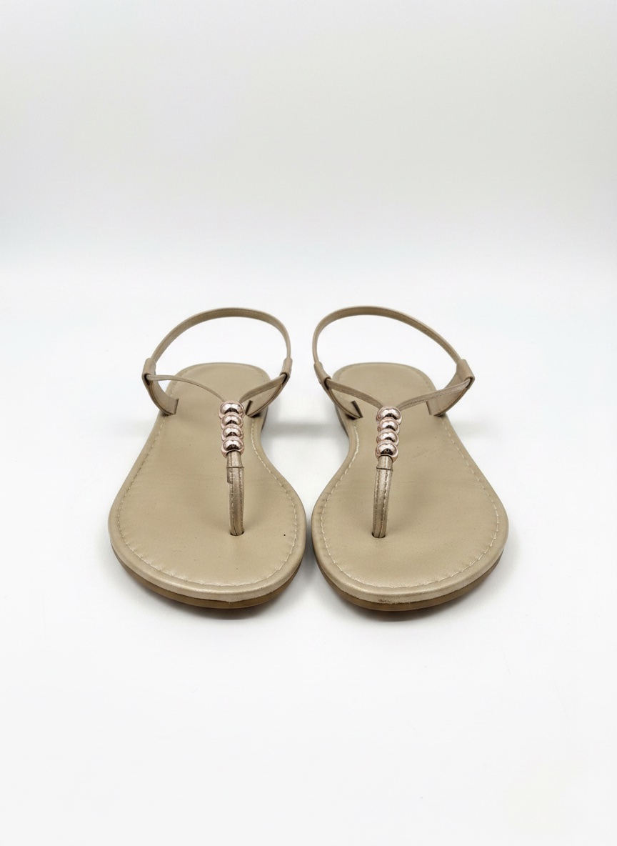 Sandales dorées neuves 
