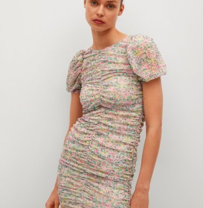 🌸🪻🌼 Robe fleurie  MANGO (MNG) / taille : S