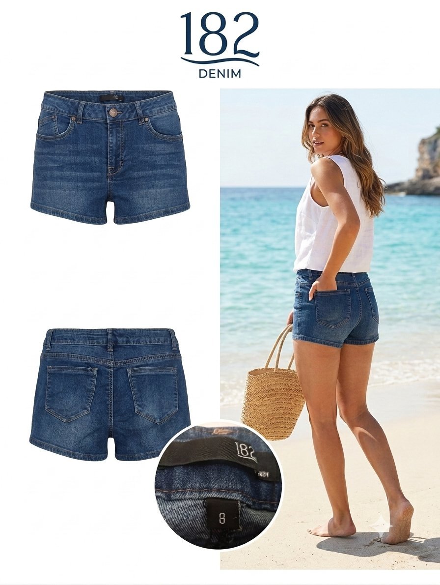 ☀️ شورت جينز صيفي جديد  (Tag) 1822 Denim☀️