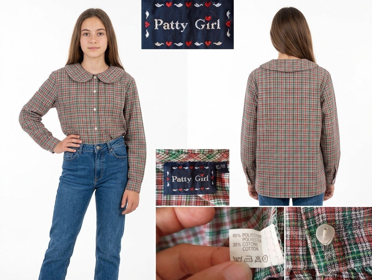 قميص كلاسيكي أنيق للبنات من Patty Girl 🌸✨