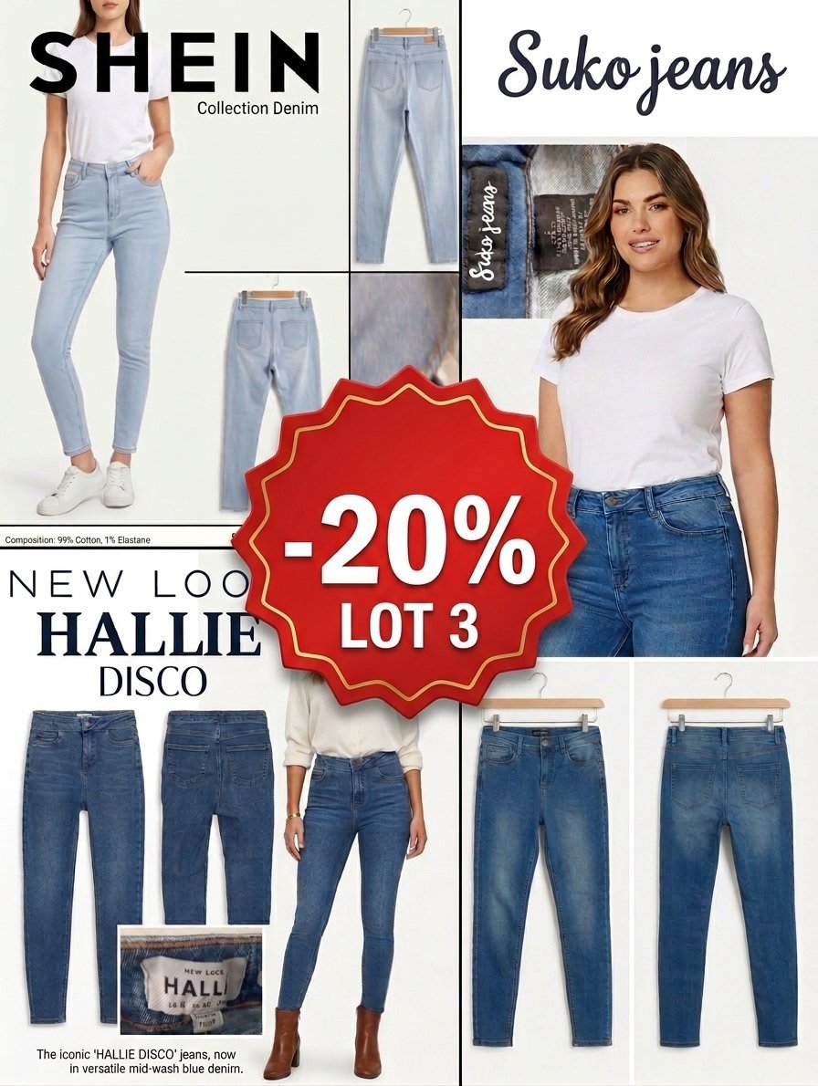 Lot de 3 Jeans 36 S : 🔖Promo🔖 ✨🏫Back to university 🎒📚