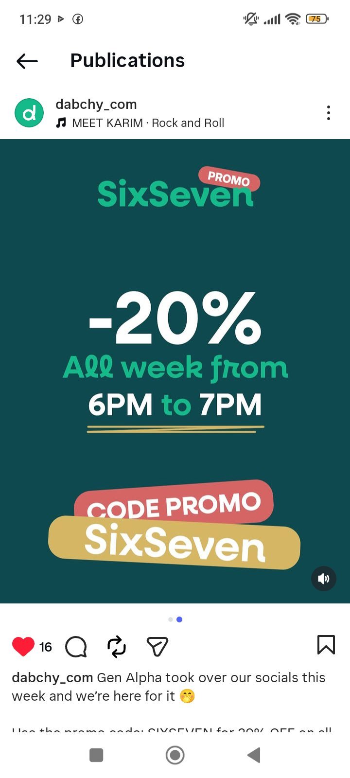 Code promo 20%