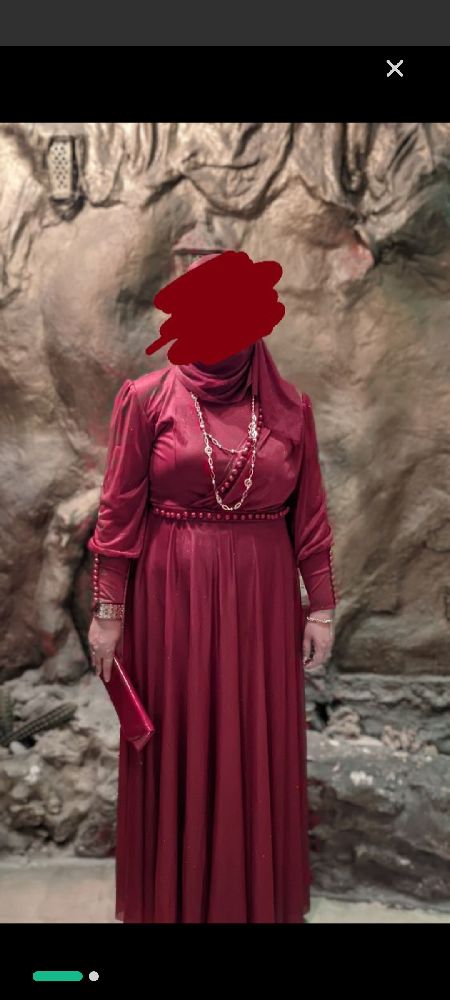 Robe soirée pailletée+ voile